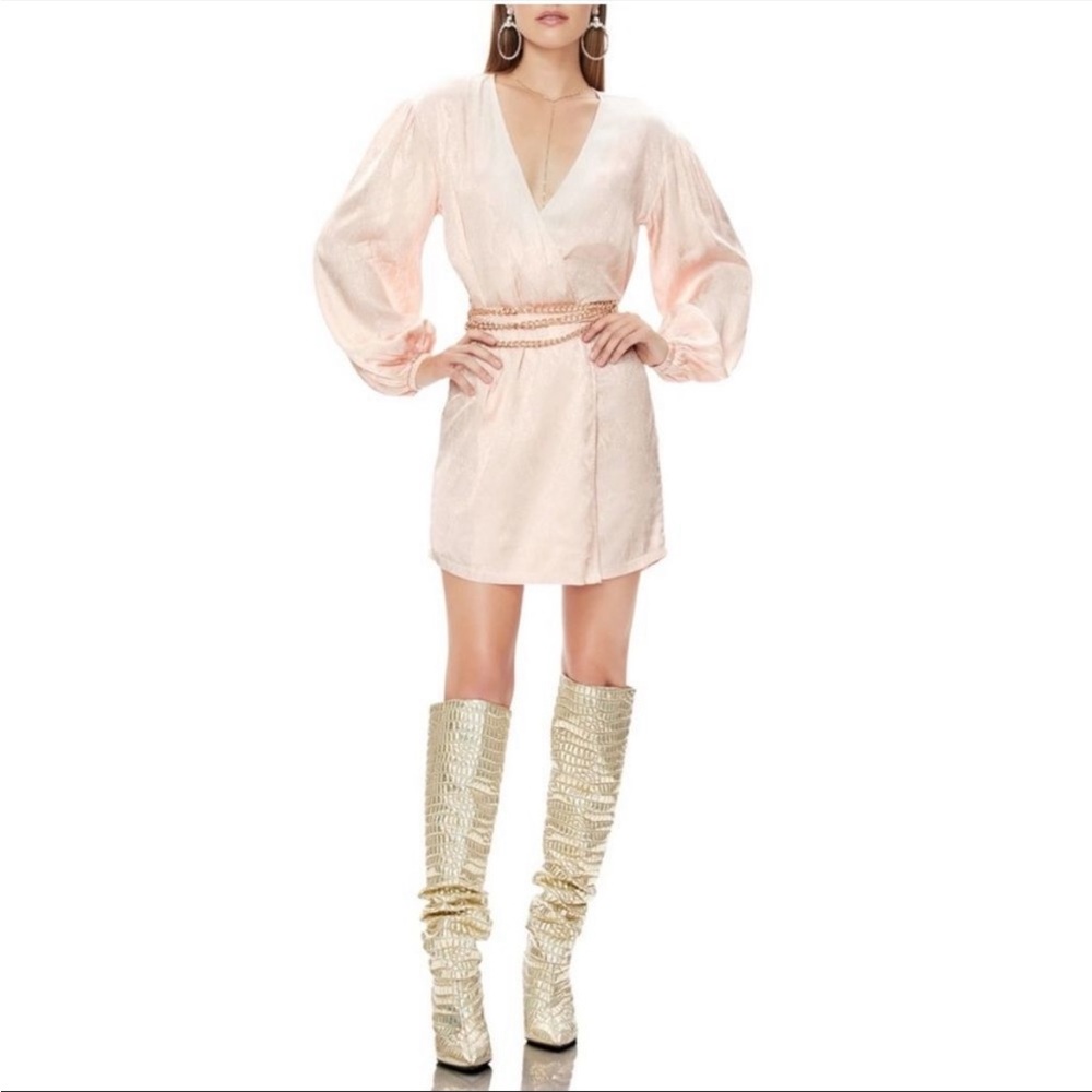 NWT AFRM Milo’s long sleeve tie dress